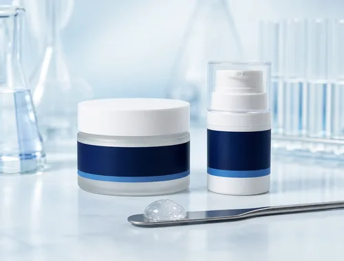 Custom compounded gel jar and metered dispenser