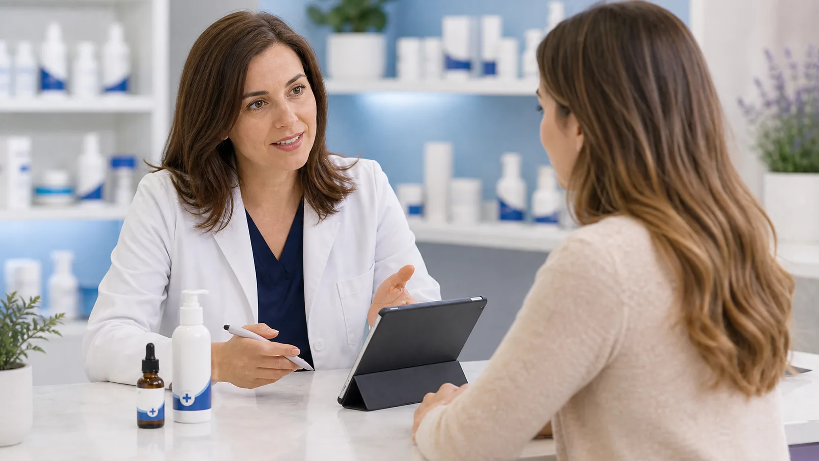 Hair and scalp assessment for compounded hair health support
