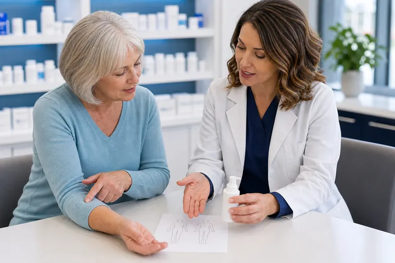 Pharmacy consultation for topical nerve pain support