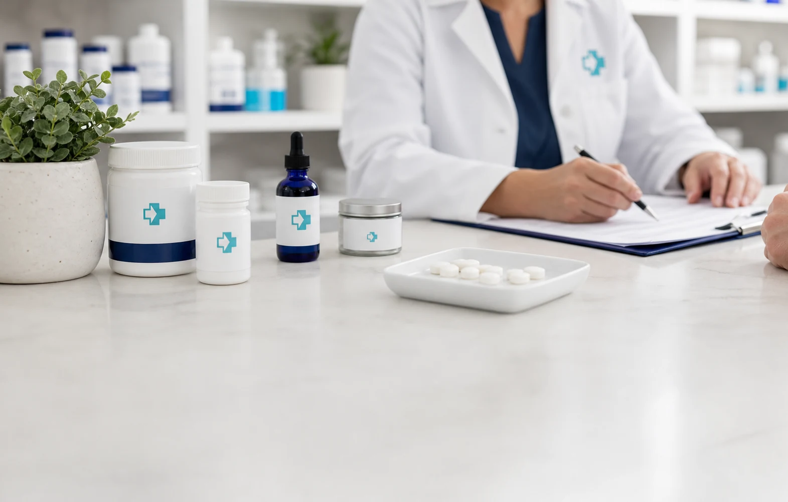 Active couple representing personalized hormone support