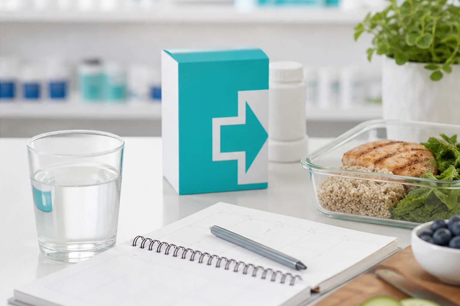 Patient building a practical daily routine alongside a weight management plan